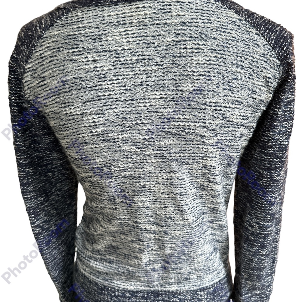 J. Crew Blue and Gray Women's Cardigan Sweater - Picture 3 of 6